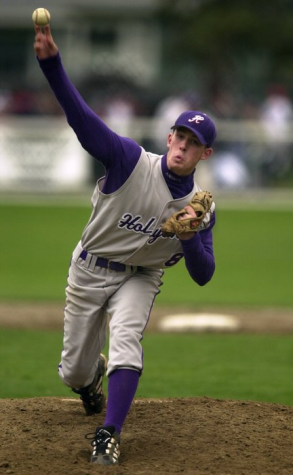 The hard throwing righty intimidated many behind the plate: “Nick was so aggressive to the hitters that you thought he was aiming for your head,” Nik Beaudry shares.  Photo source: MassLive