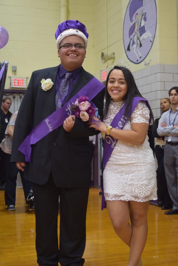 Last years Spirit Queen and King, Buddy Birks and Stephanie Colon.