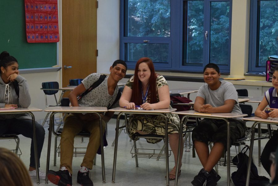 Ms. Lovotti and her students.