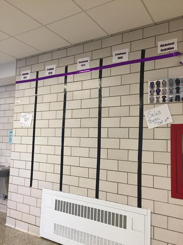 Activity Wall Informs Students of Upcoming School Events
