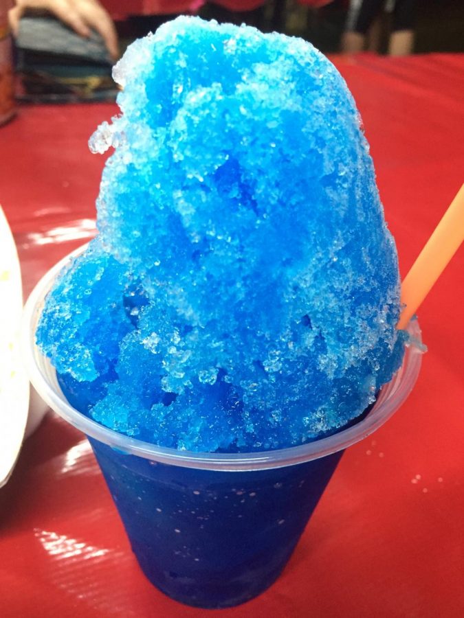 Huge Blue Snow cone