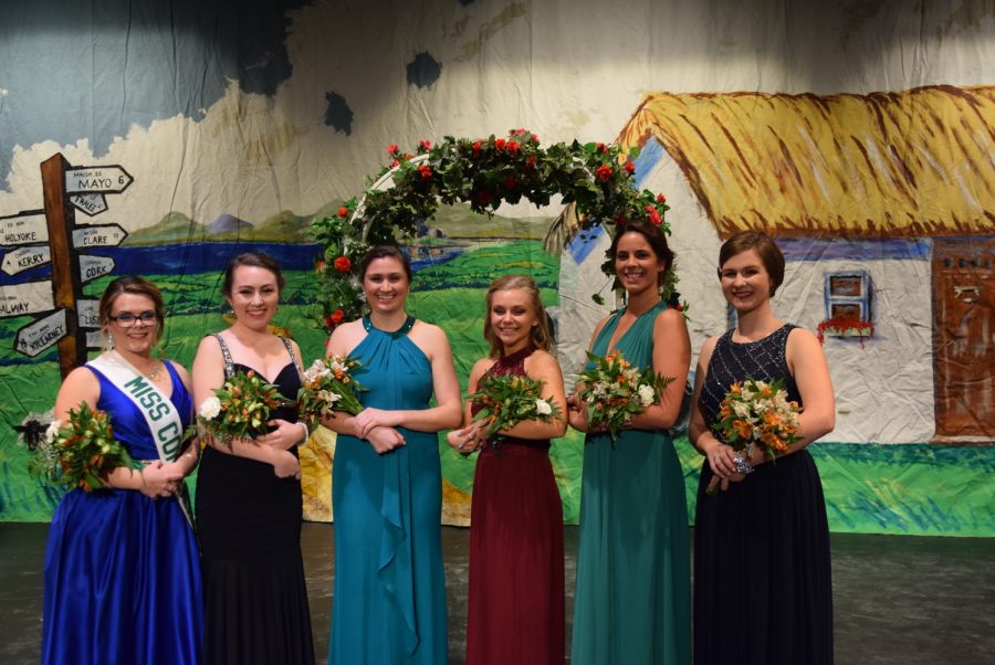 Holyoke 2018 Miss Congeniality and colleen finalists: Brenna Fogarty, Bridget Higgins, Carly Costello, Kassidy Lawrence, Madelynne Kelleher, and Erin Hebert.